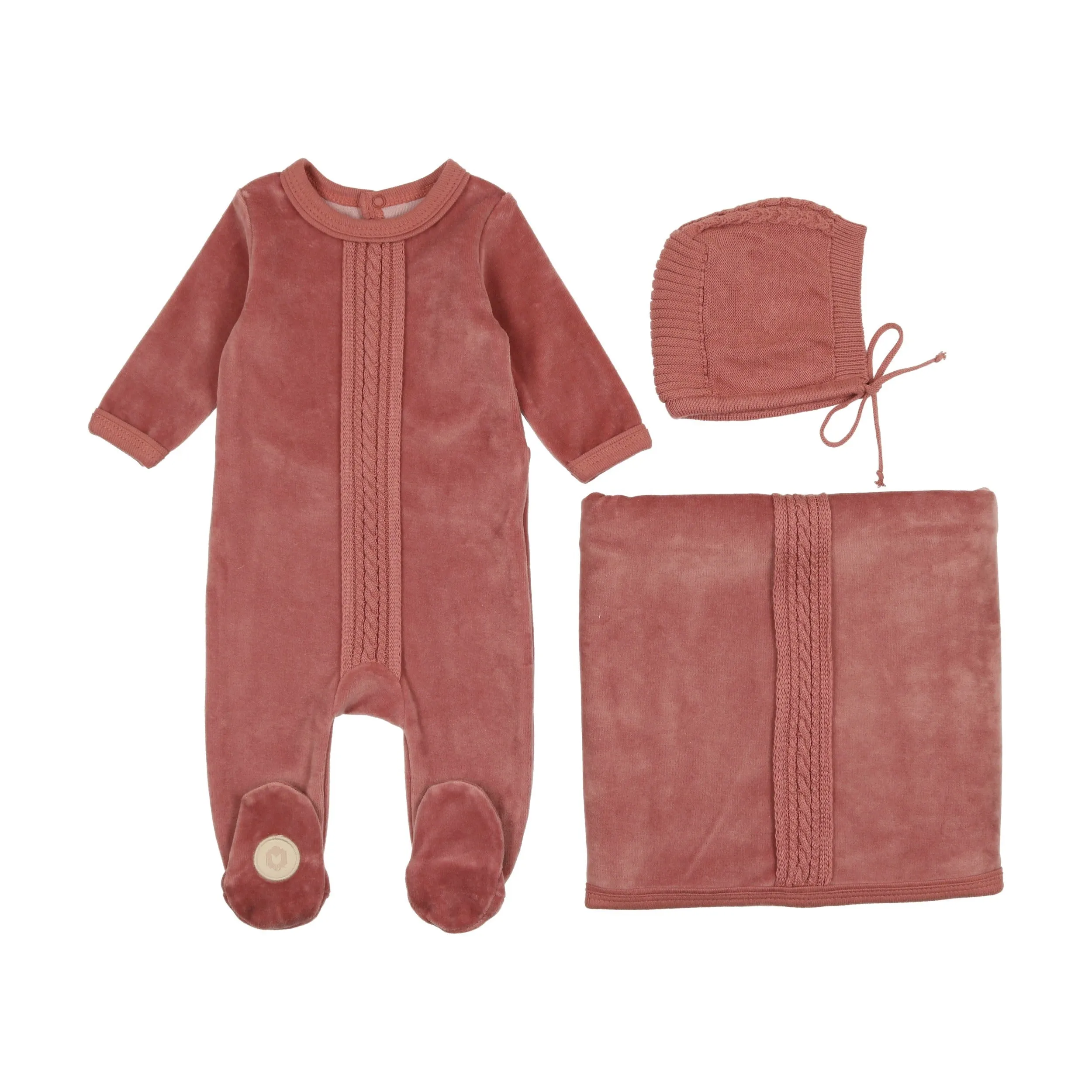 Dimple Braid Layette Set