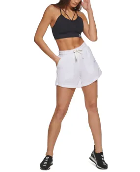 DKNY Women's Terry Cloth Relaxed Shorts White Size X-Small