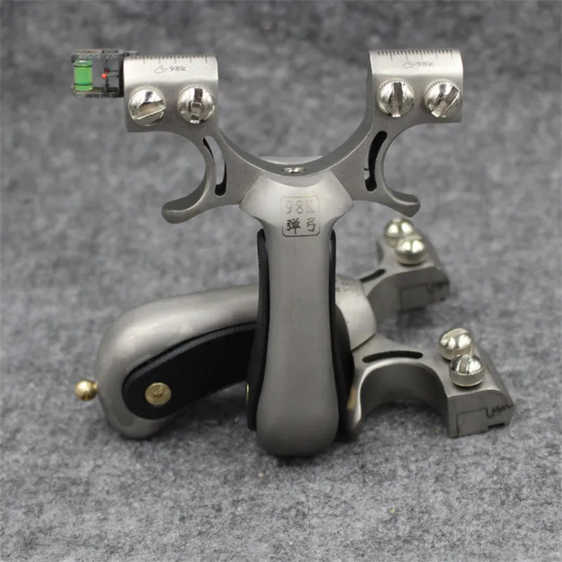 Double Screw Elephant 98K Stainless Steel Slingshot