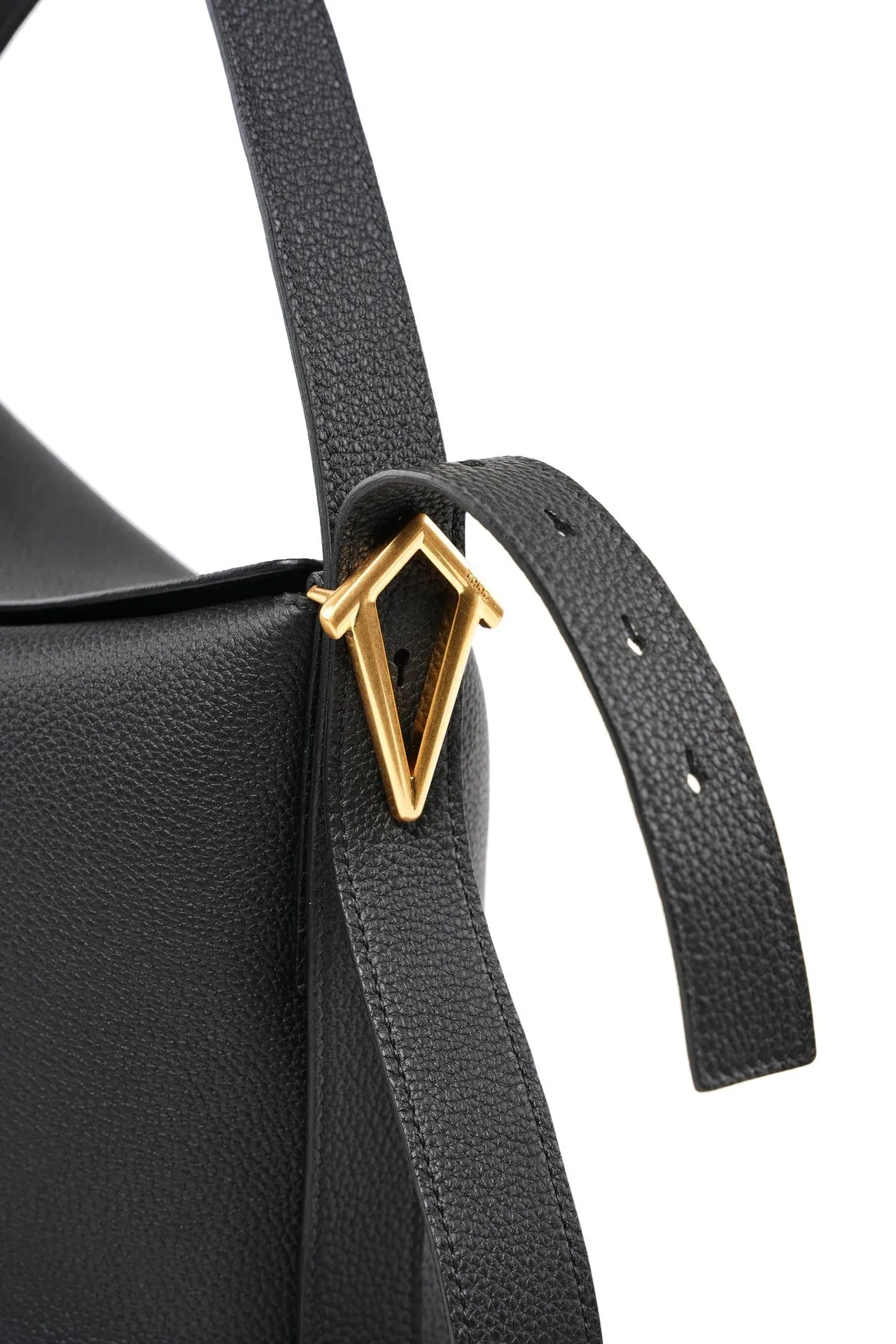 Ease Leather Shoulder Bucket Bag