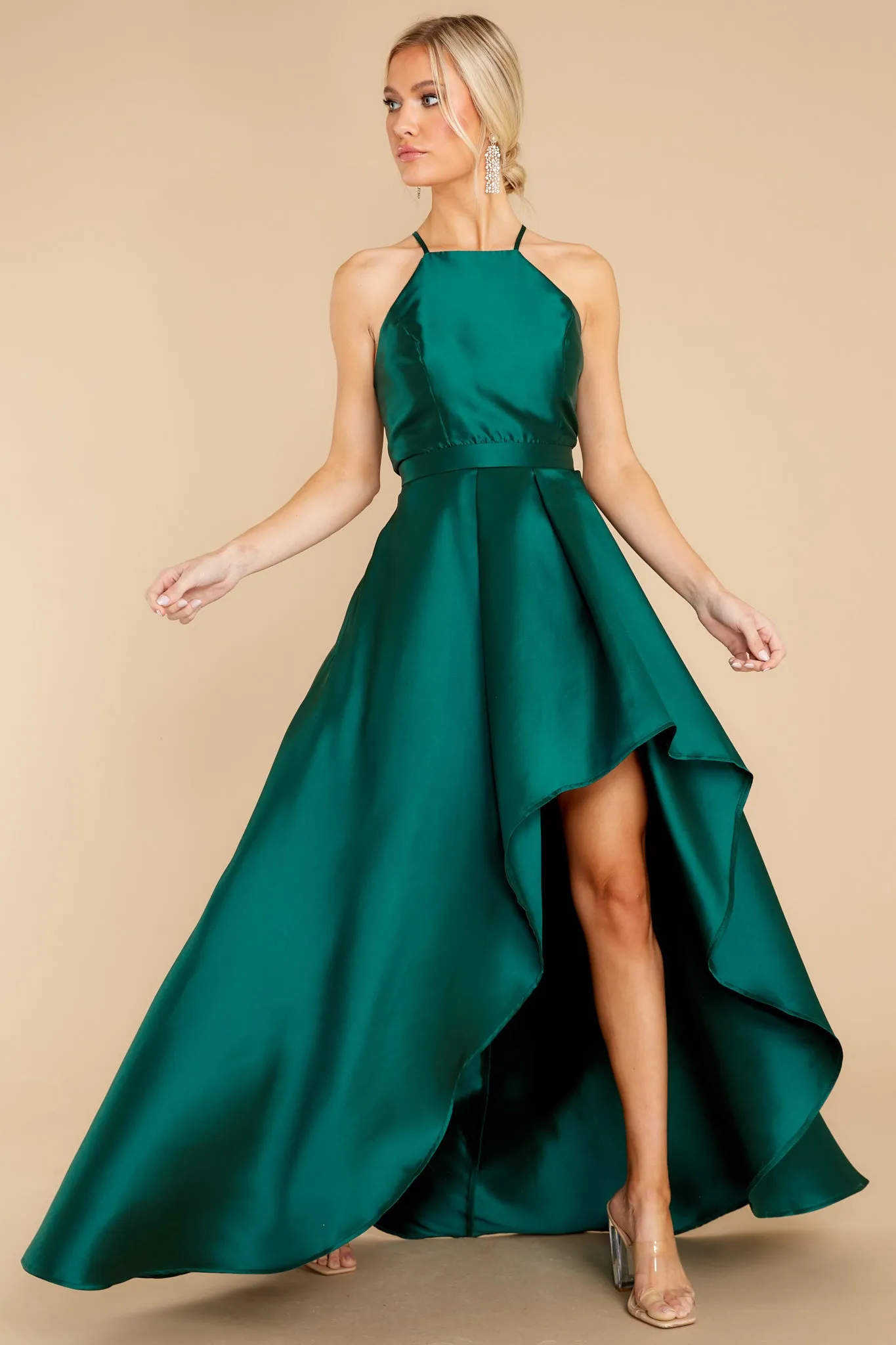 Enchanted Nights Emerald Maxi Dress