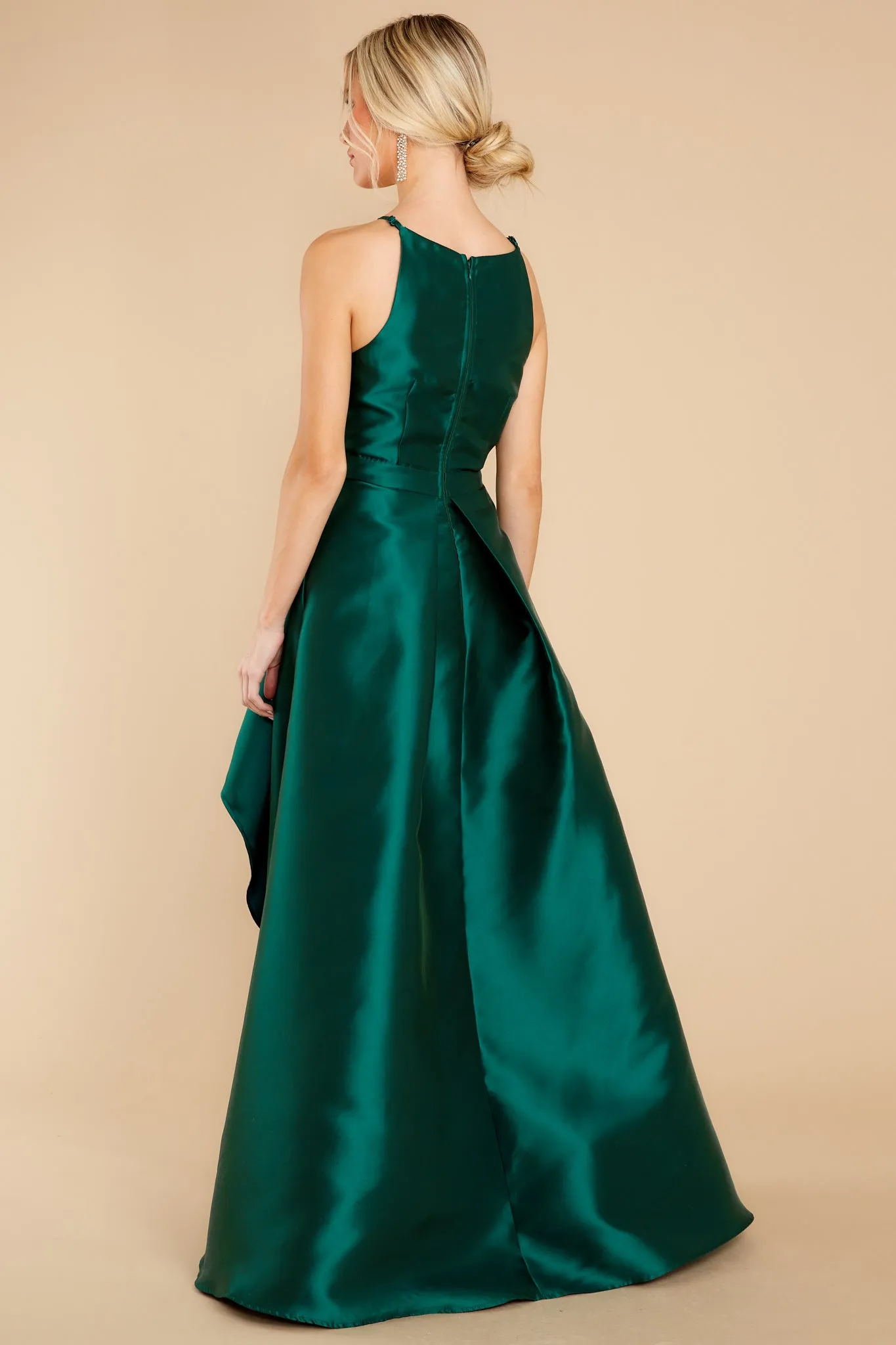 Enchanted Nights Emerald Maxi Dress