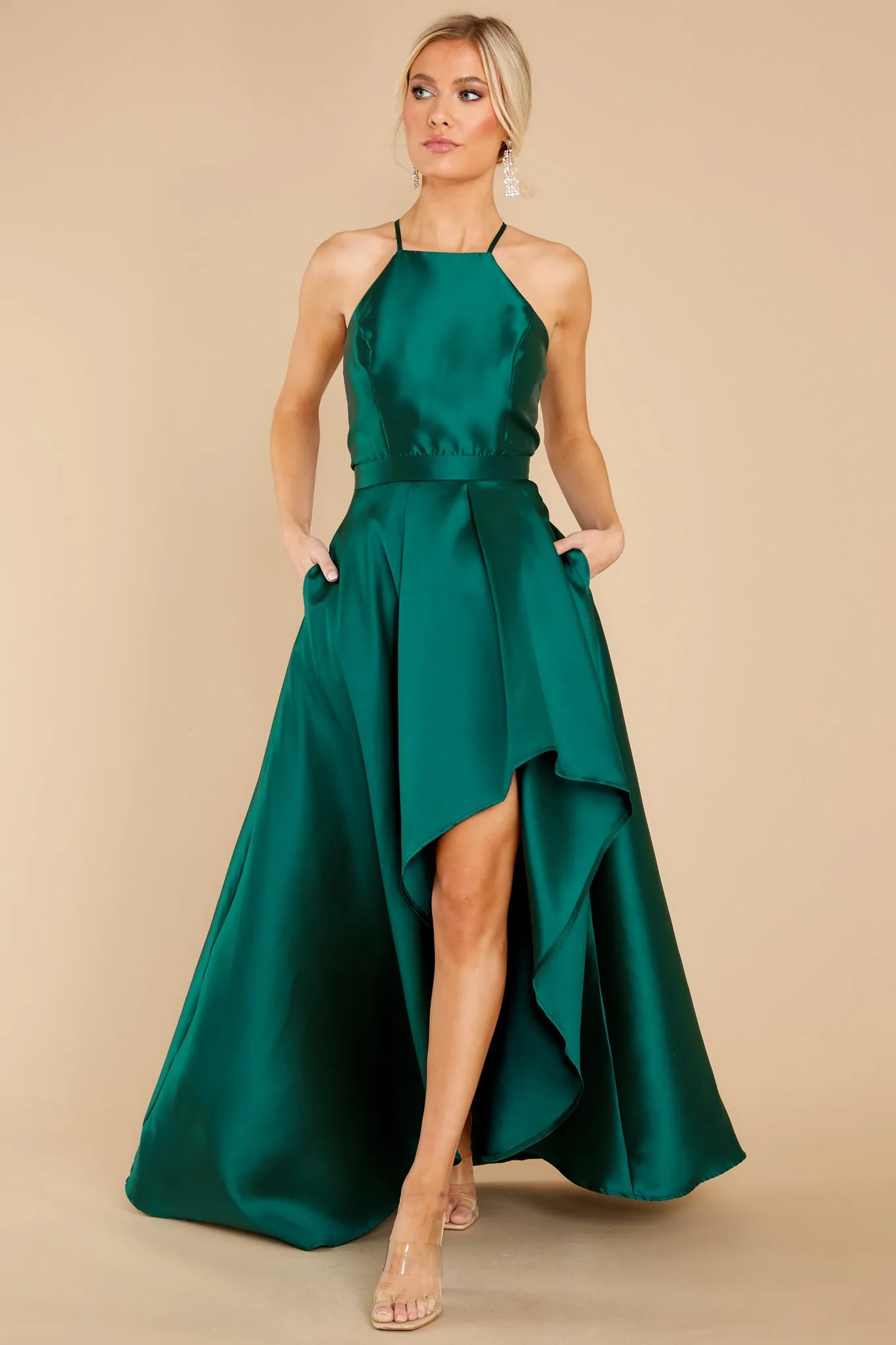 Enchanted Nights Emerald Maxi Dress