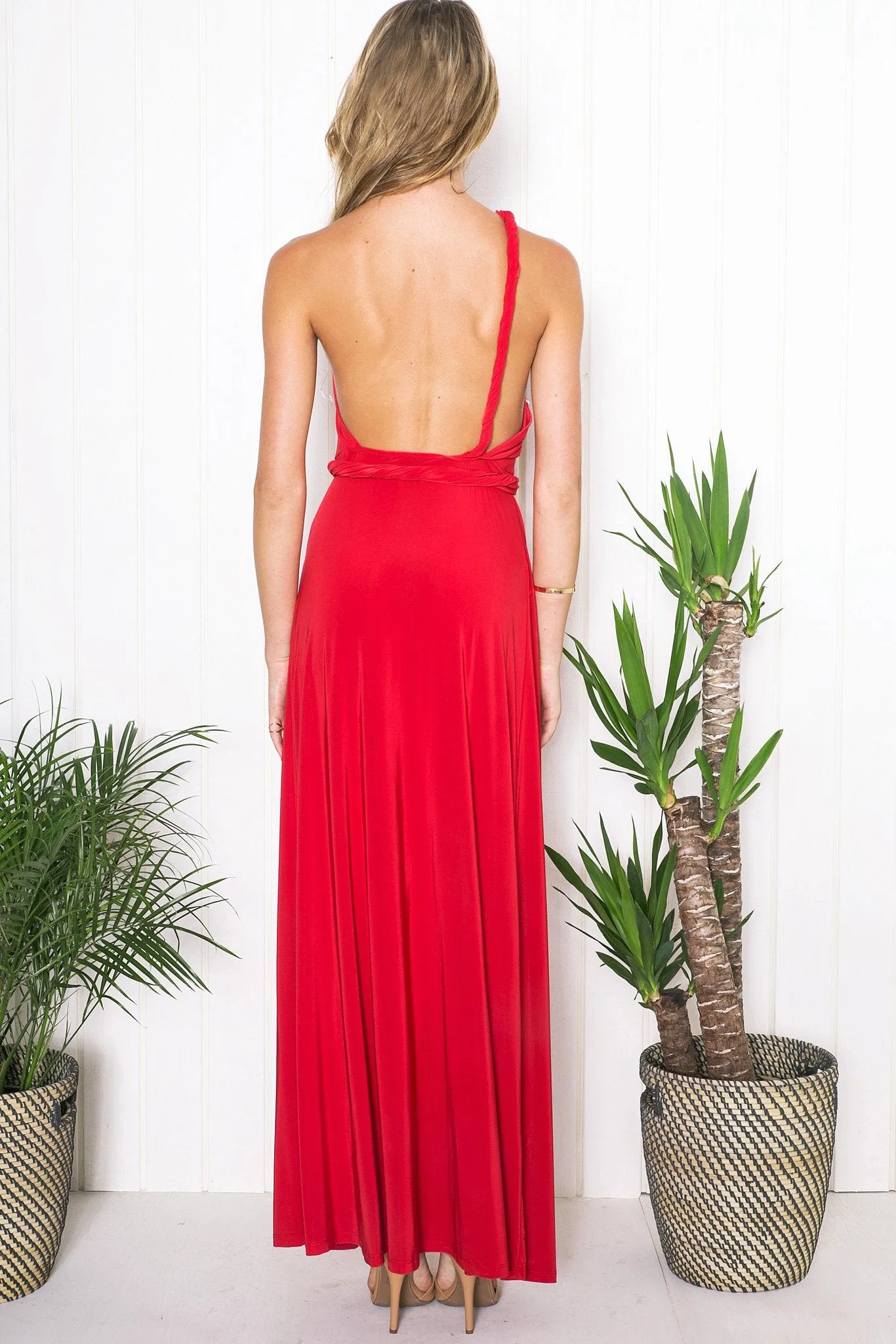 Evadne High-Slit Maxi Dress