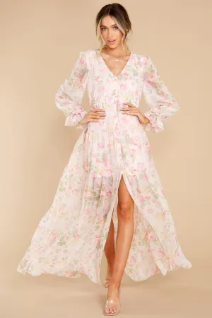 Everlasting Joy Pink Multi Floral Print Maxi Dress