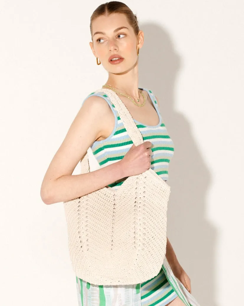 EVERYDAY KNITTED CROCHET BAG OATMEAL