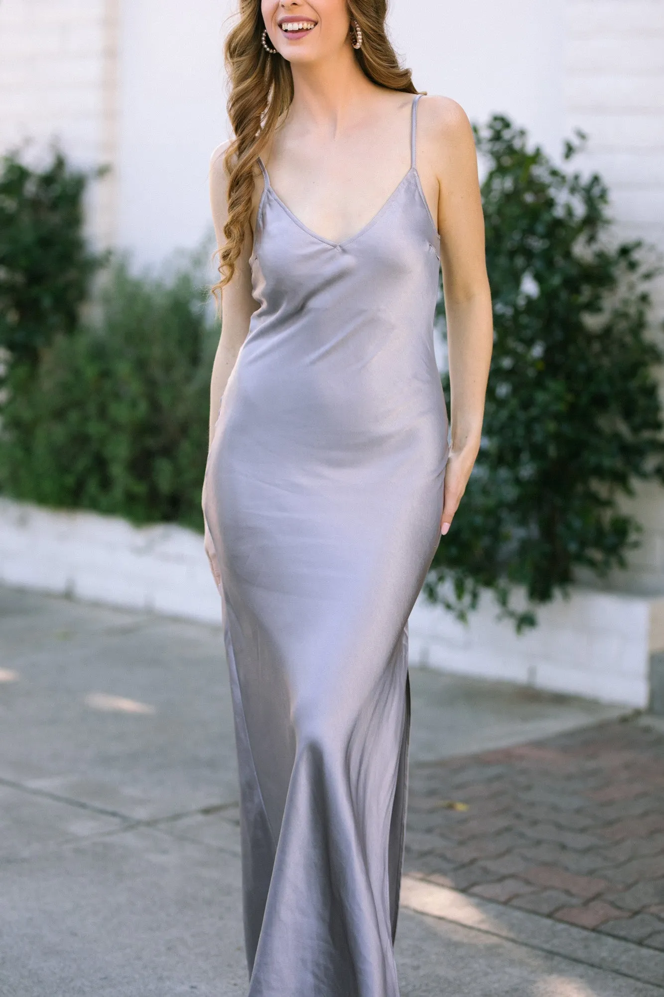 Fabienne Satin Maxi Dress