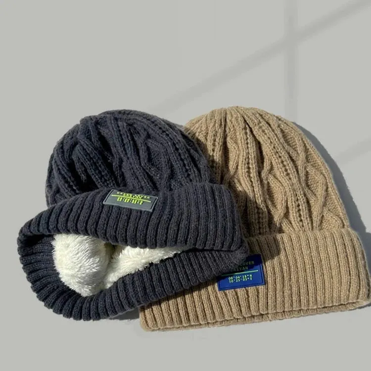 Fleece Lining Knit Beanie