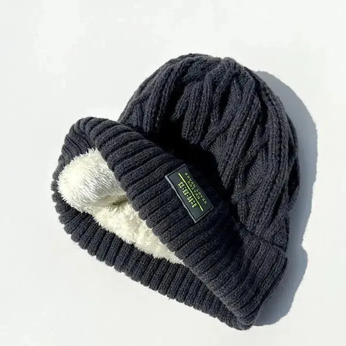 Fleece Lining Knit Beanie