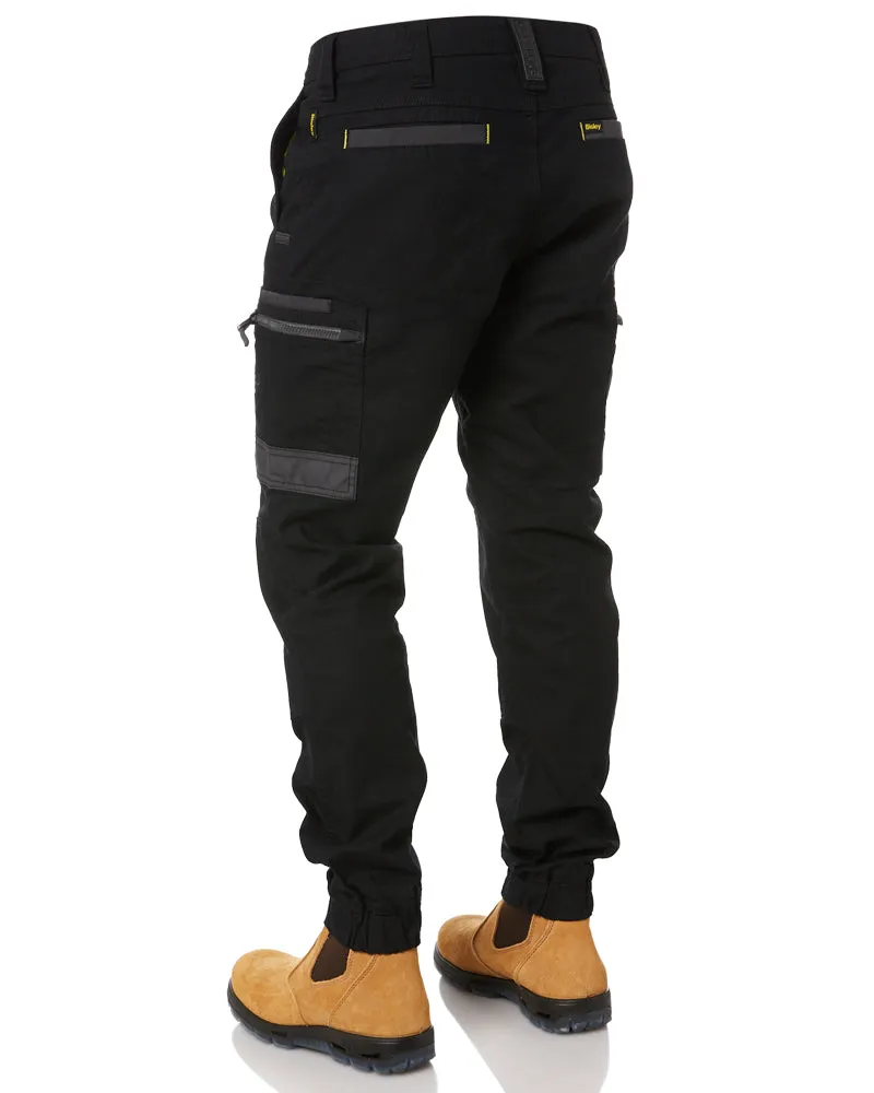 Flex and Move Stretch Cargo Cuffed Pants - Black