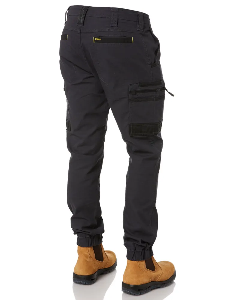 Flex and Move Stretch Cargo Cuffed Pants - Charcoal