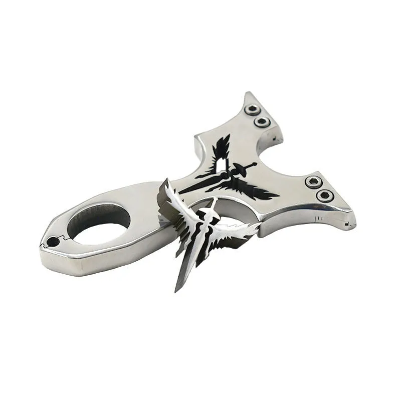 Flying Sword Double Screw Stainless Steel Slingshot