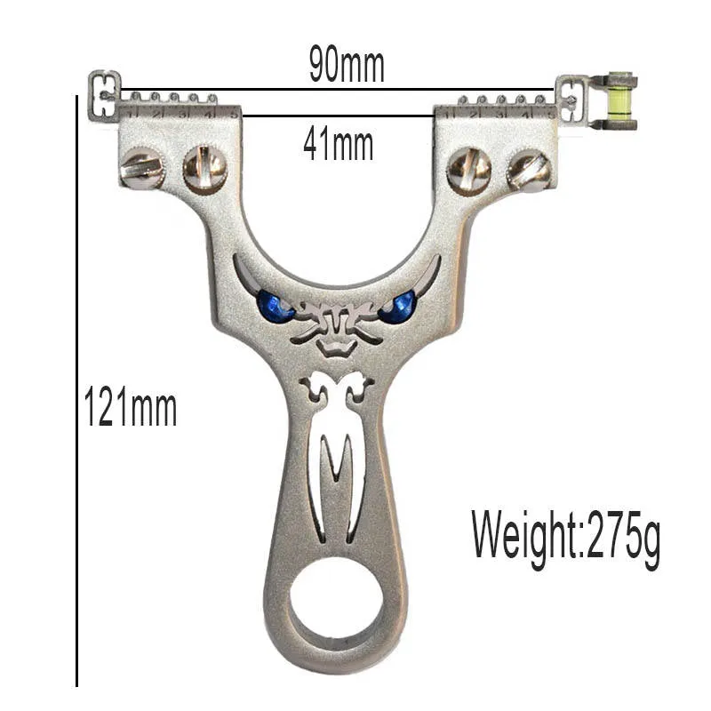 Frowning Eyes Double Screw Powerful Steel Slingshot