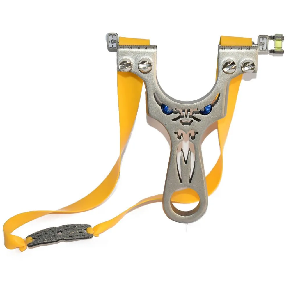 Frowning Eyes Double Screw Powerful Steel Slingshot