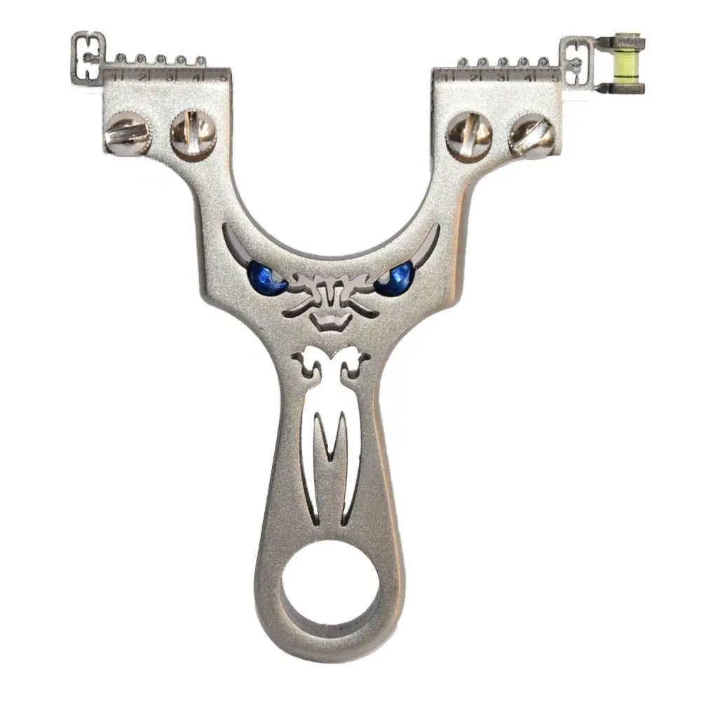 Frowning Eyes Double Screw Powerful Steel Slingshot