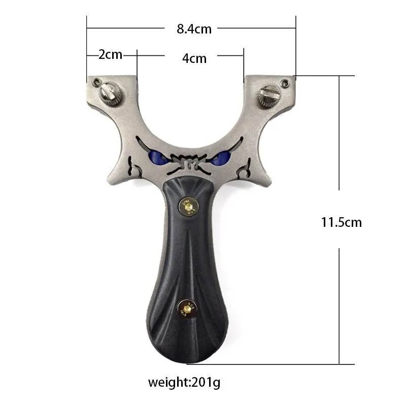 Frowning Eyes Stainless Steel High Quality Slingshot