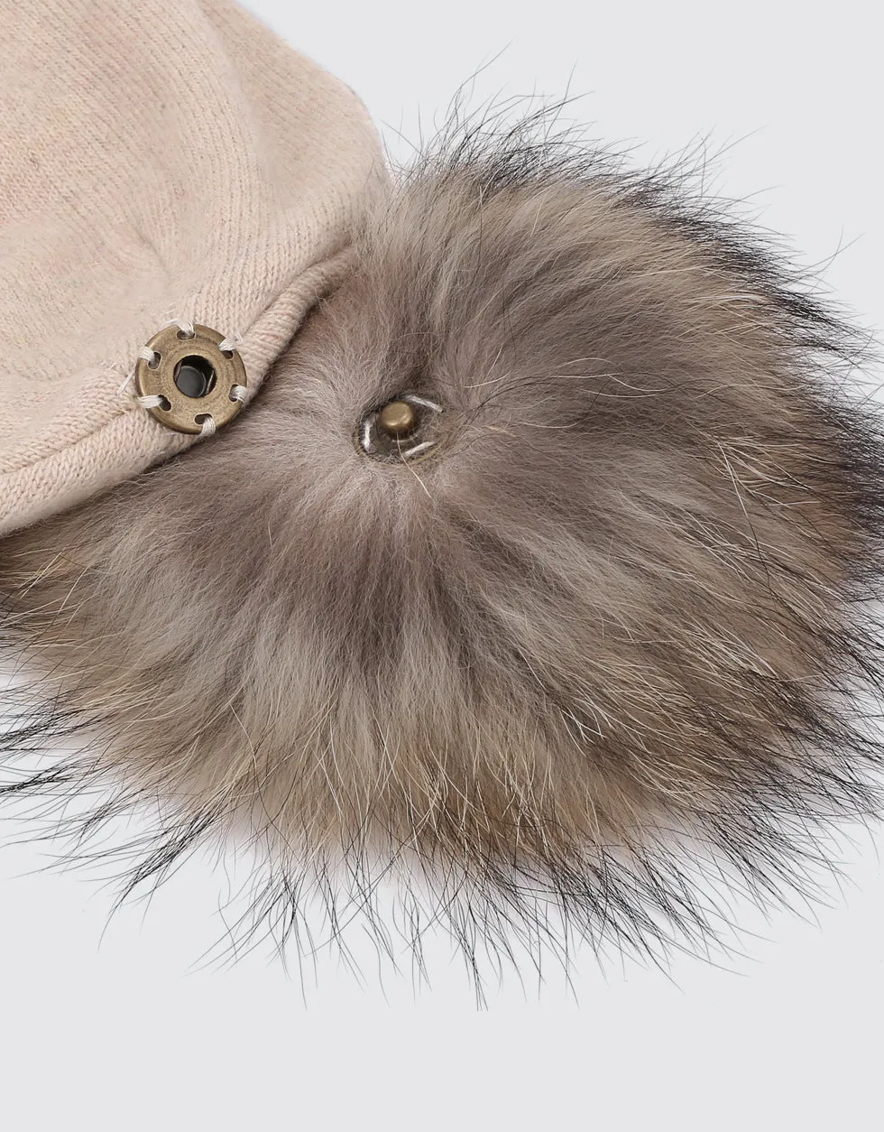 Fur Top Beanie Hat