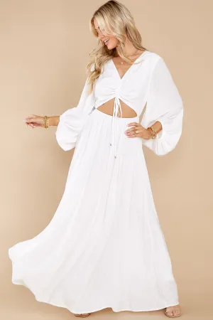 Going For This Off White Maxi Dress