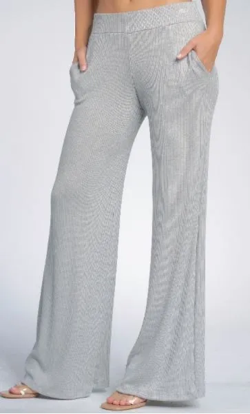 Grey Flair Pants