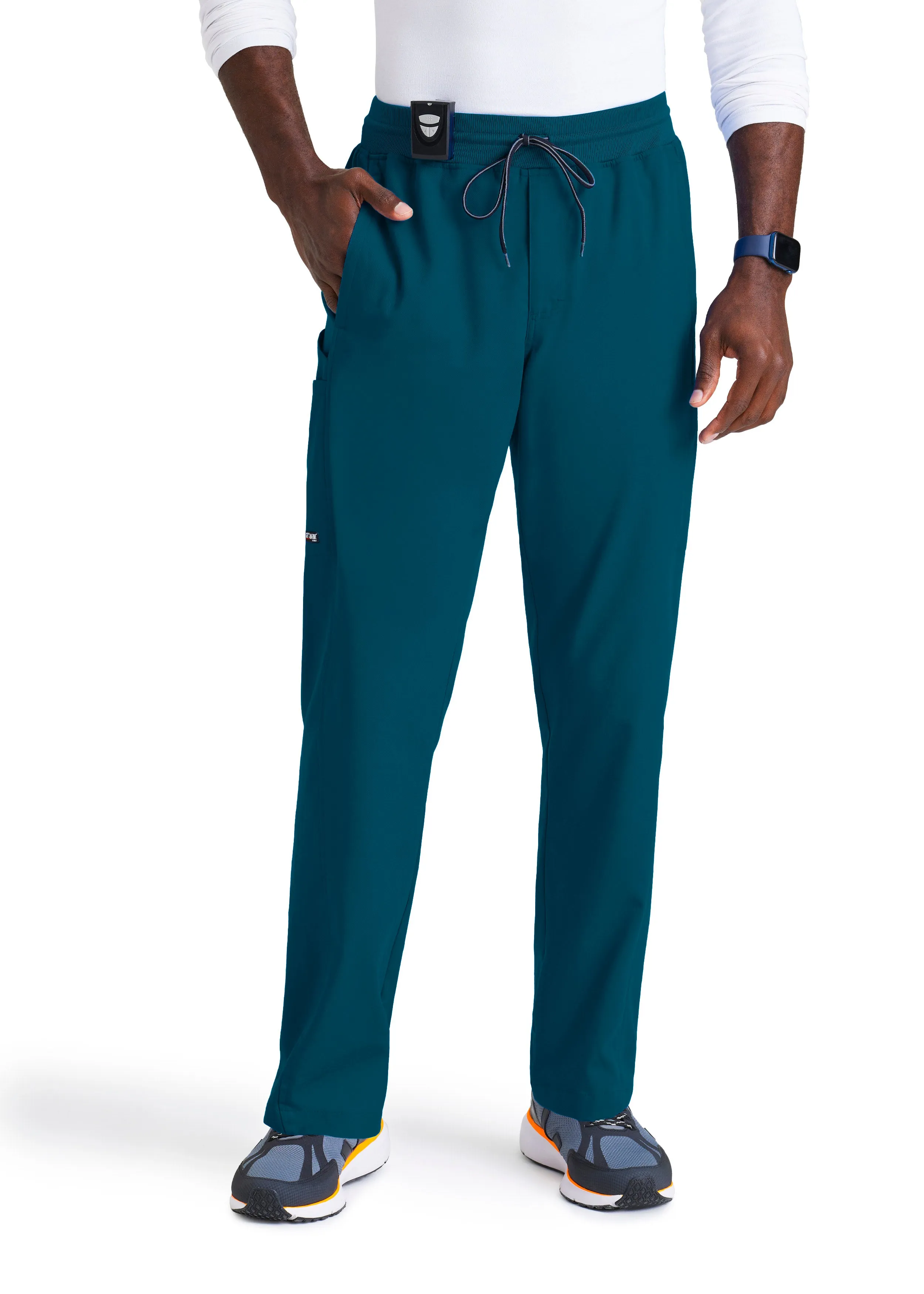 Greys Anatomy Stretch - 6-Pocket Elastic Waistband Mens Cargo Pant