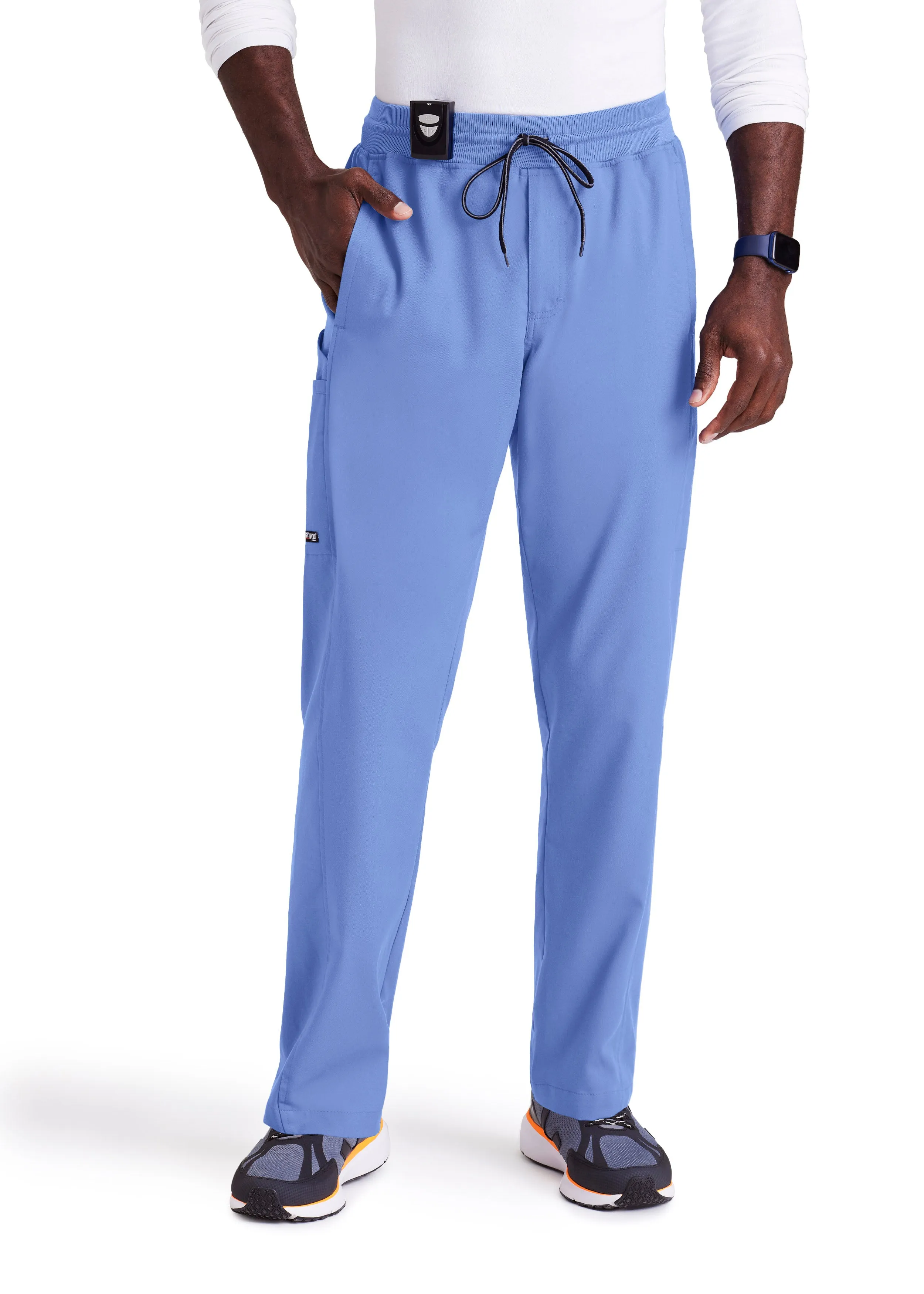 Greys Anatomy Stretch - 6-Pocket Elastic Waistband Mens Cargo Pant