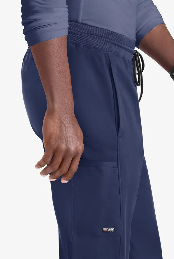 Greys Anatomy Stretch - 6-Pocket Elastic Waistband Mens Cargo Pant