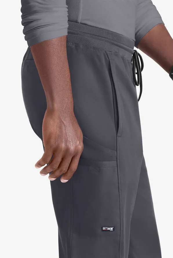 Greys Anatomy Stretch - 6-Pocket Elastic Waistband Mens Cargo Pant