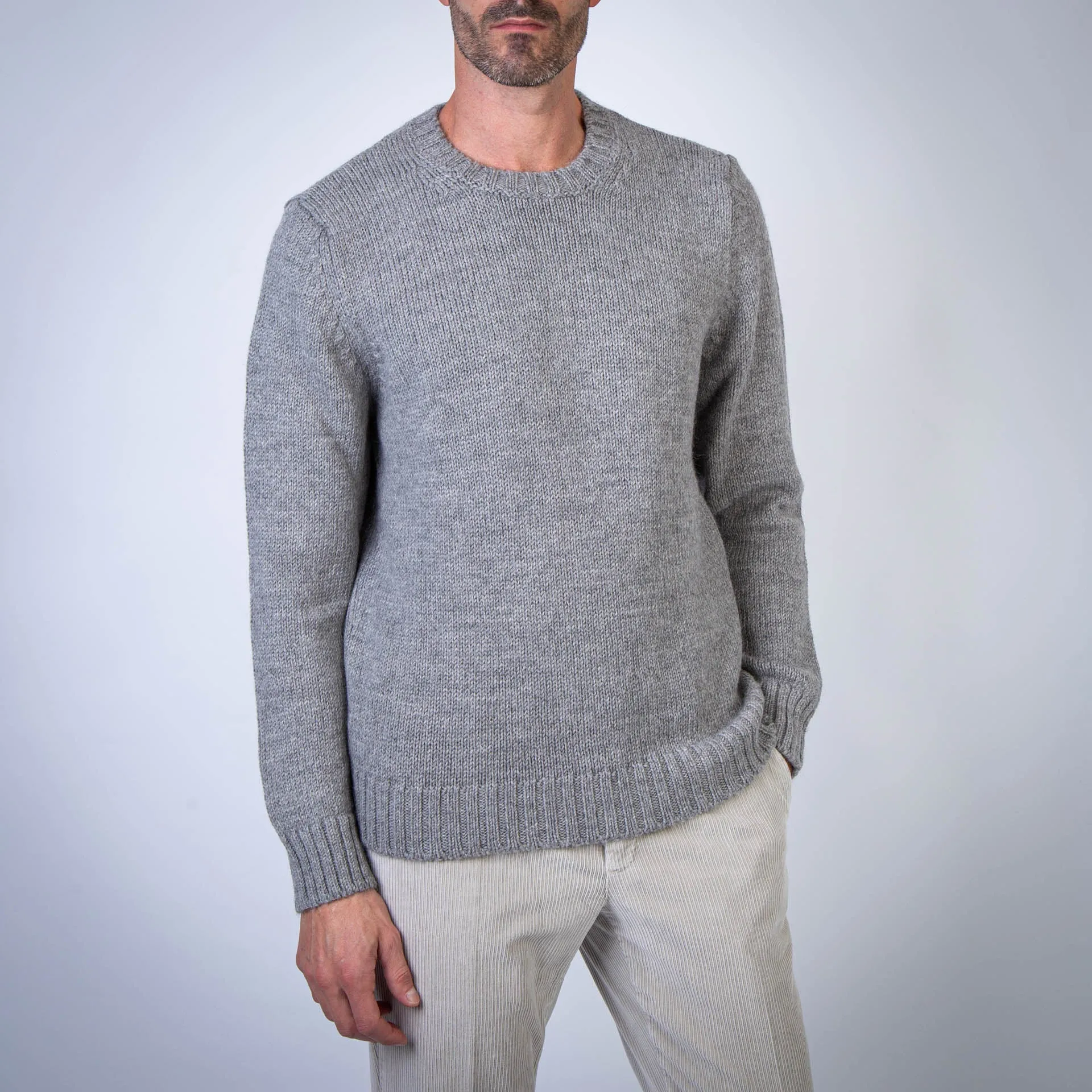 GRP FIRENZE SWEATER CC2 CREWNECK L.GREY