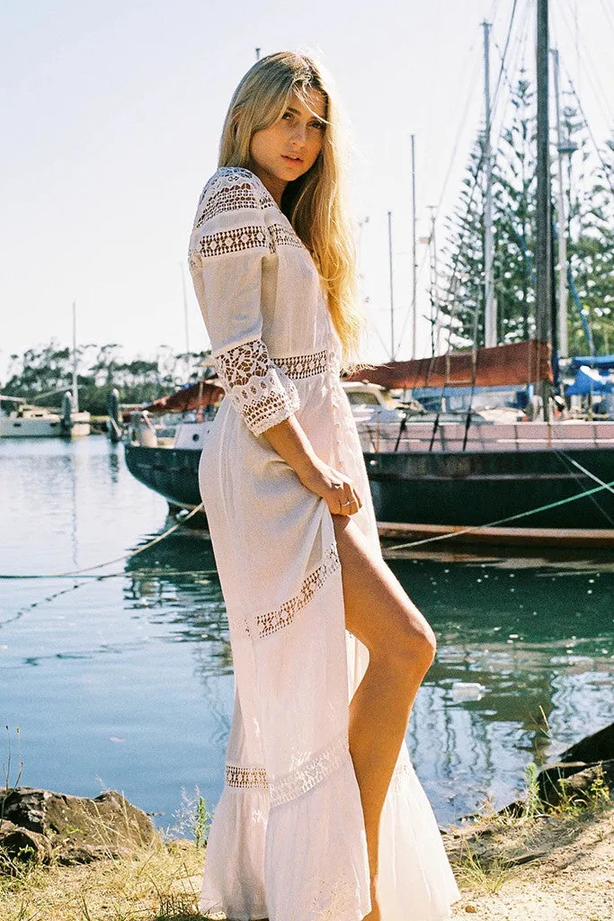 Gypsy Light Maxi Dress White