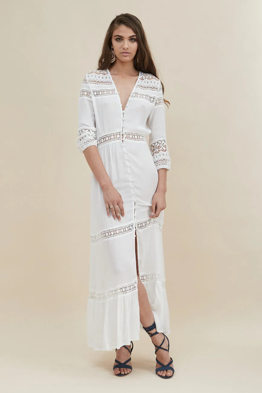 Gypsy Light Maxi Dress White