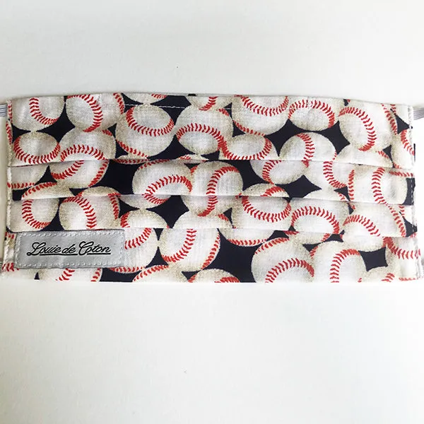 Handmade Cotton Face Mask - Baseball