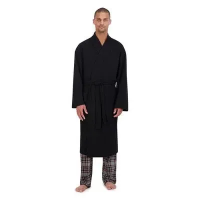 Hanes Premium Men's Solid Waffle Robe