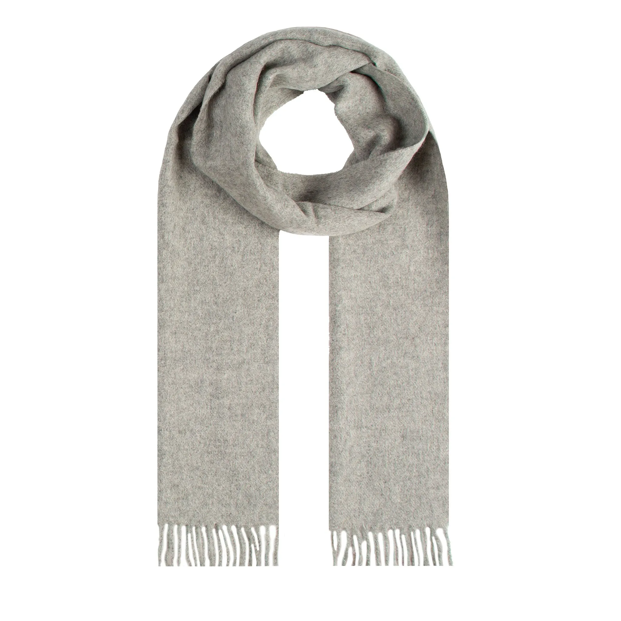 Heritage Plain Cashmere Scarf with Tassels and Gift Box