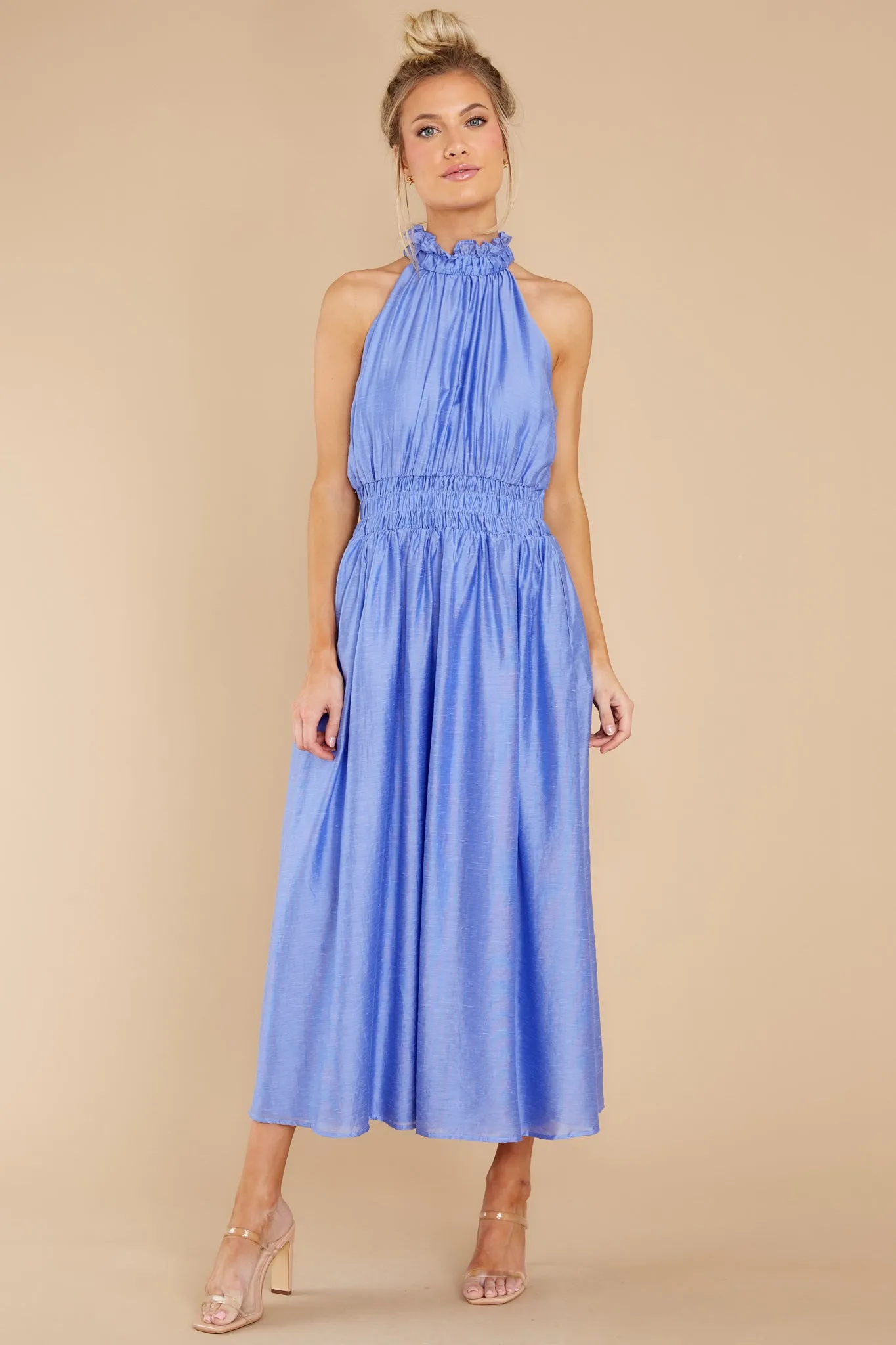 It's Destiny Cornflower Blue Maxi Dress