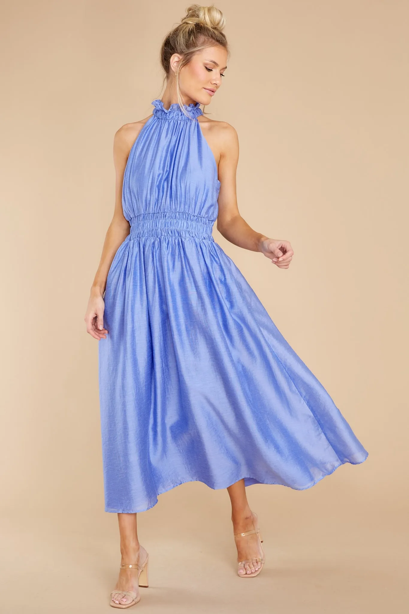 It's Destiny Cornflower Blue Maxi Dress