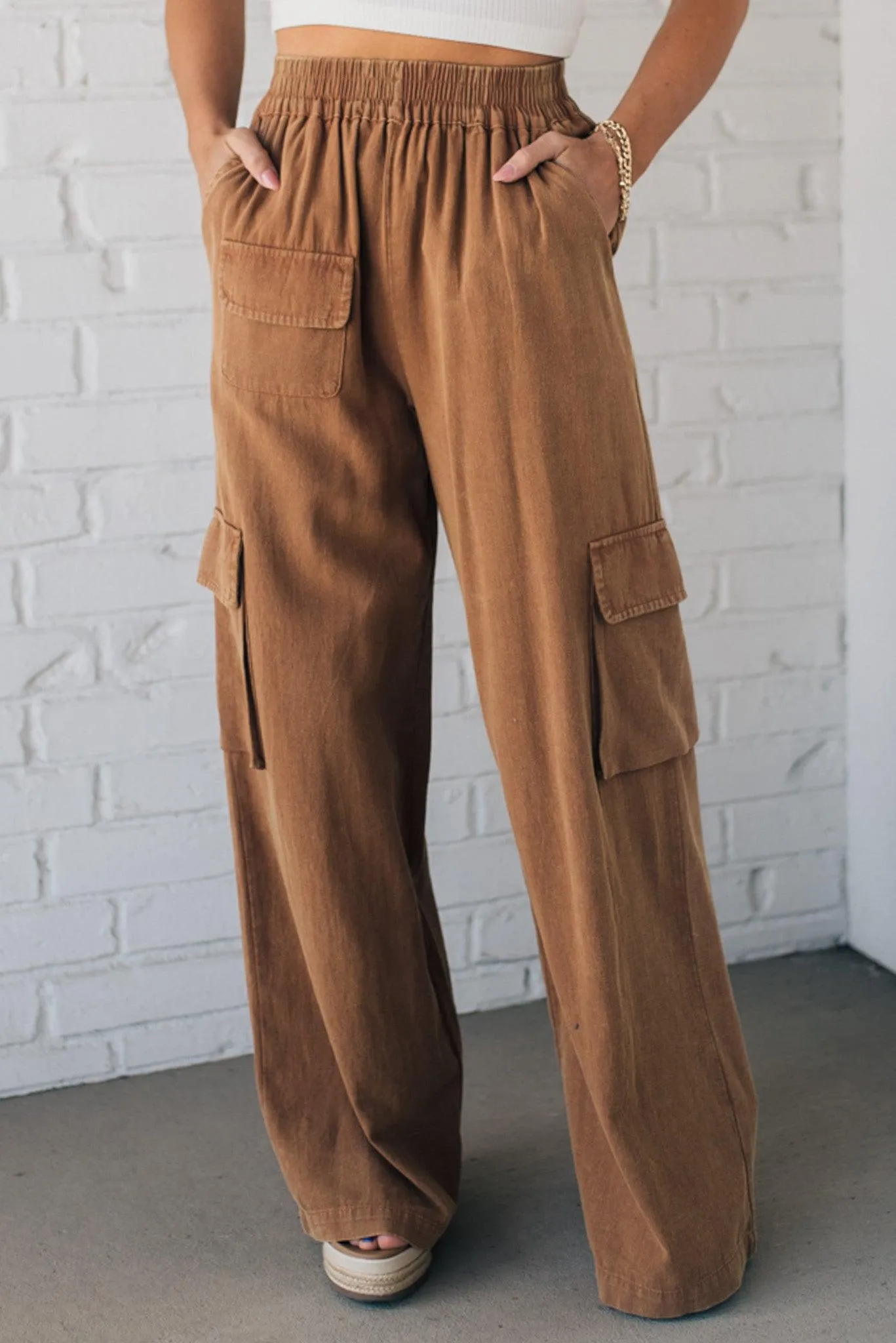 Ivy Wide Leg Cargo Pants