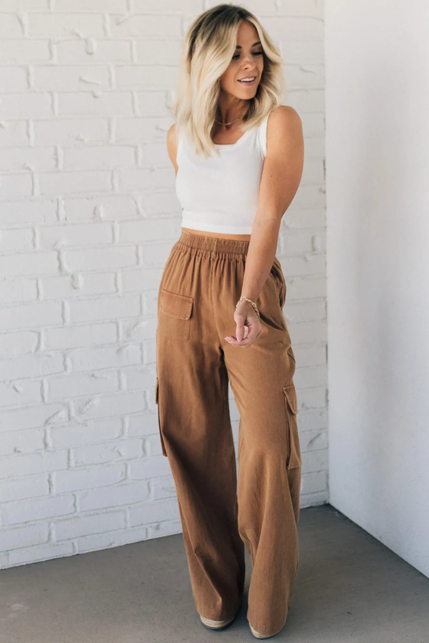 Ivy Wide Leg Cargo Pants