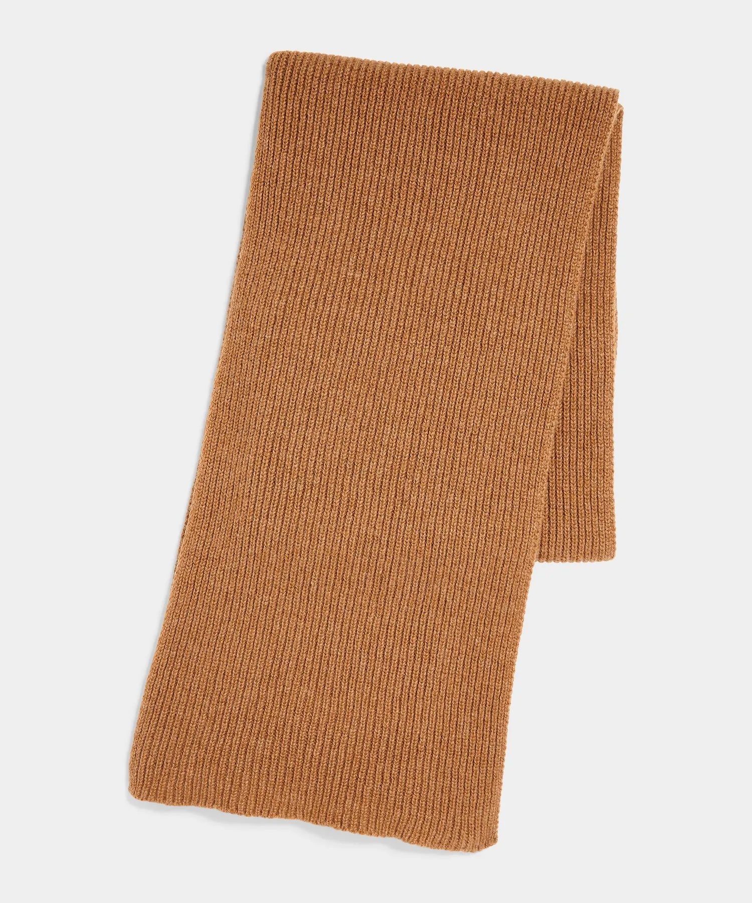 Joshua Ellis Rib Knit Cashmere Scarf in Crockett