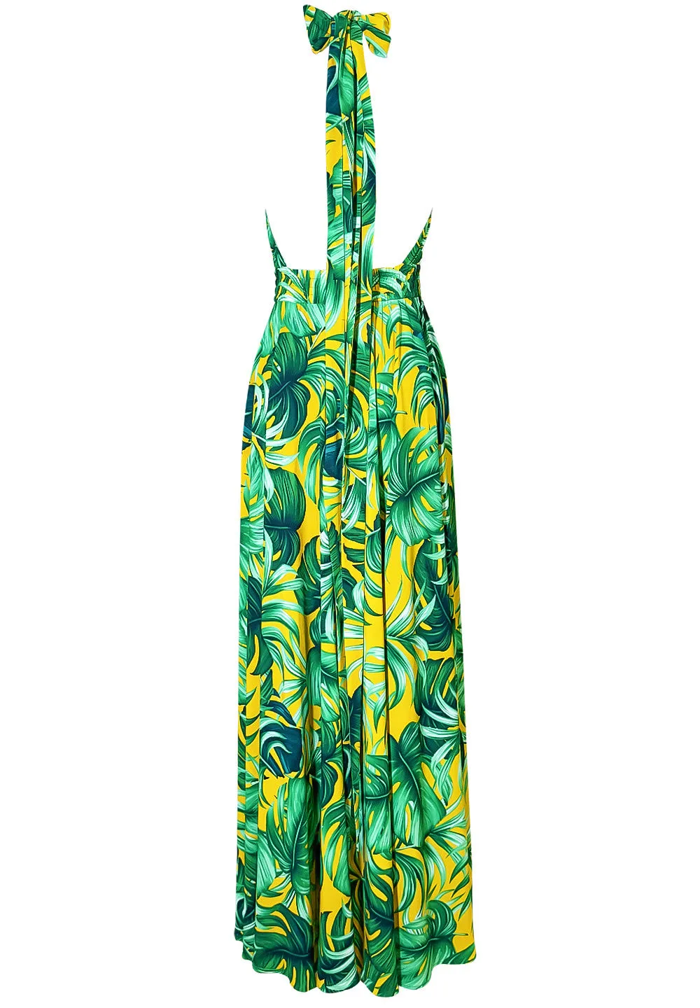 Jungle – Monstera Yellow Vera Dress