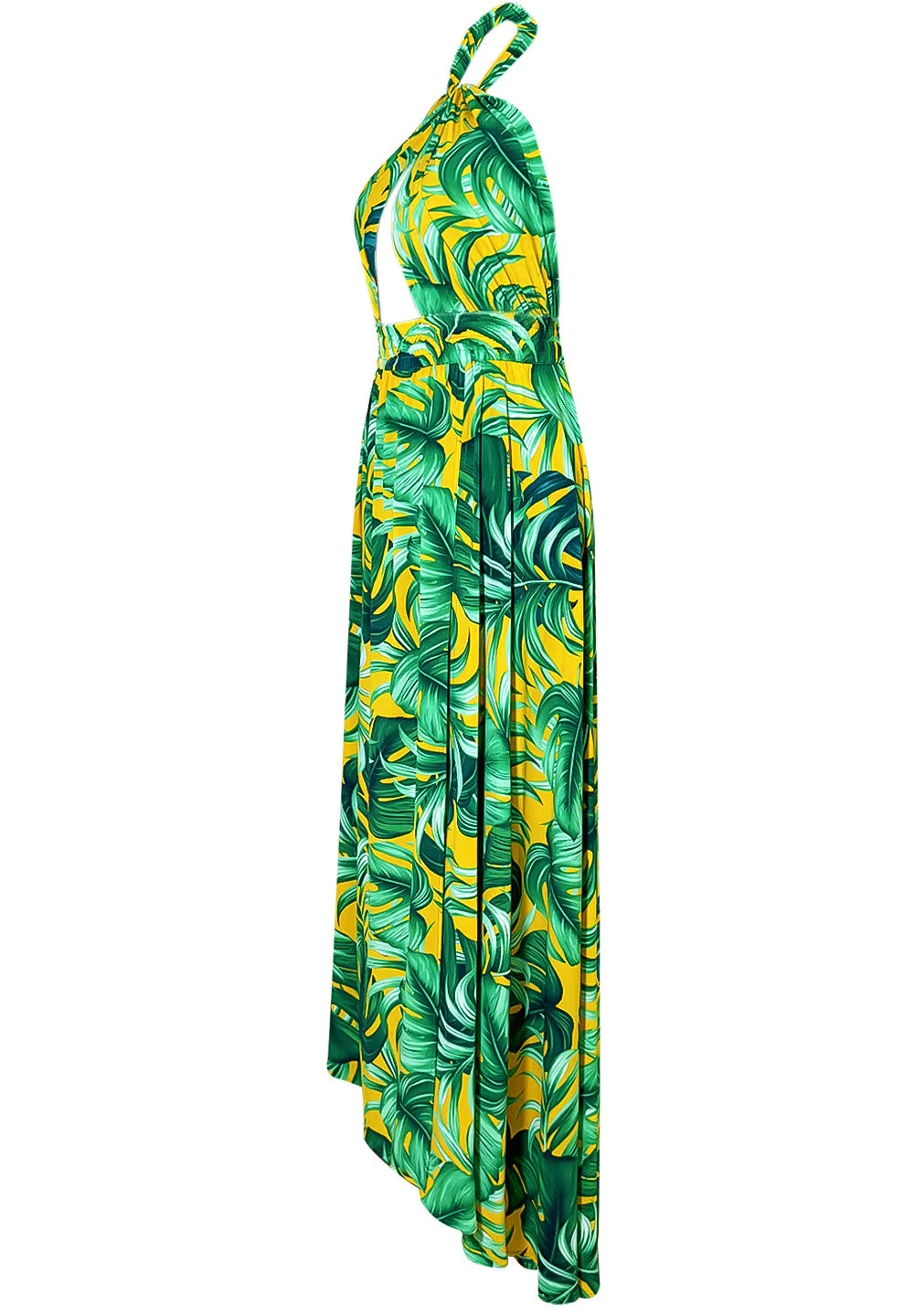 Jungle – Monstera Yellow Vera Dress