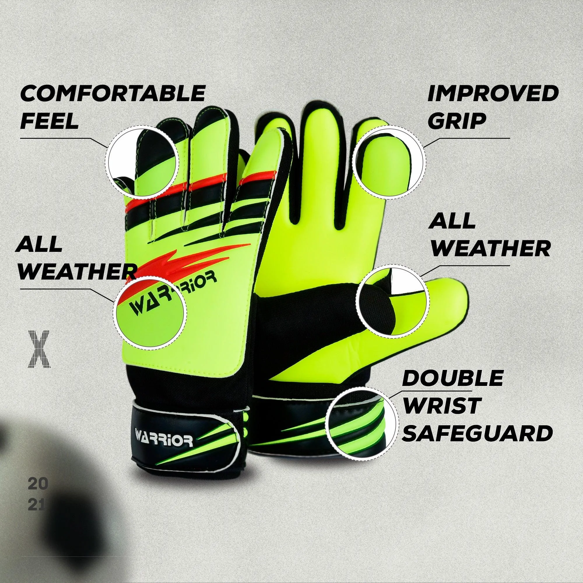 Junior Kids Youth Toddler Warrior Boys Girls Goalkeeper Gloves | Football | Training Gloves