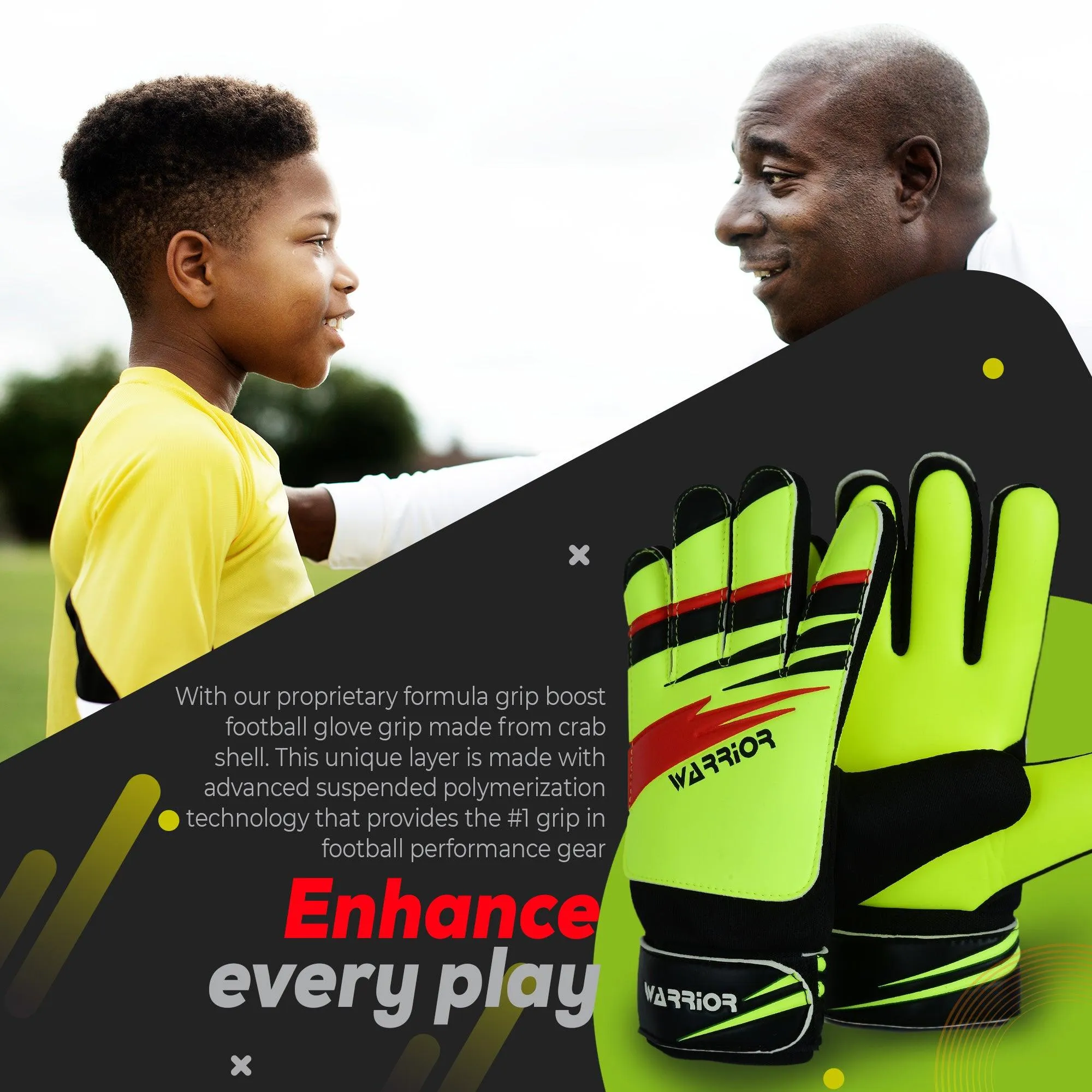 Junior Kids Youth Toddler Warrior Boys Girls Goalkeeper Gloves | Football | Training Gloves