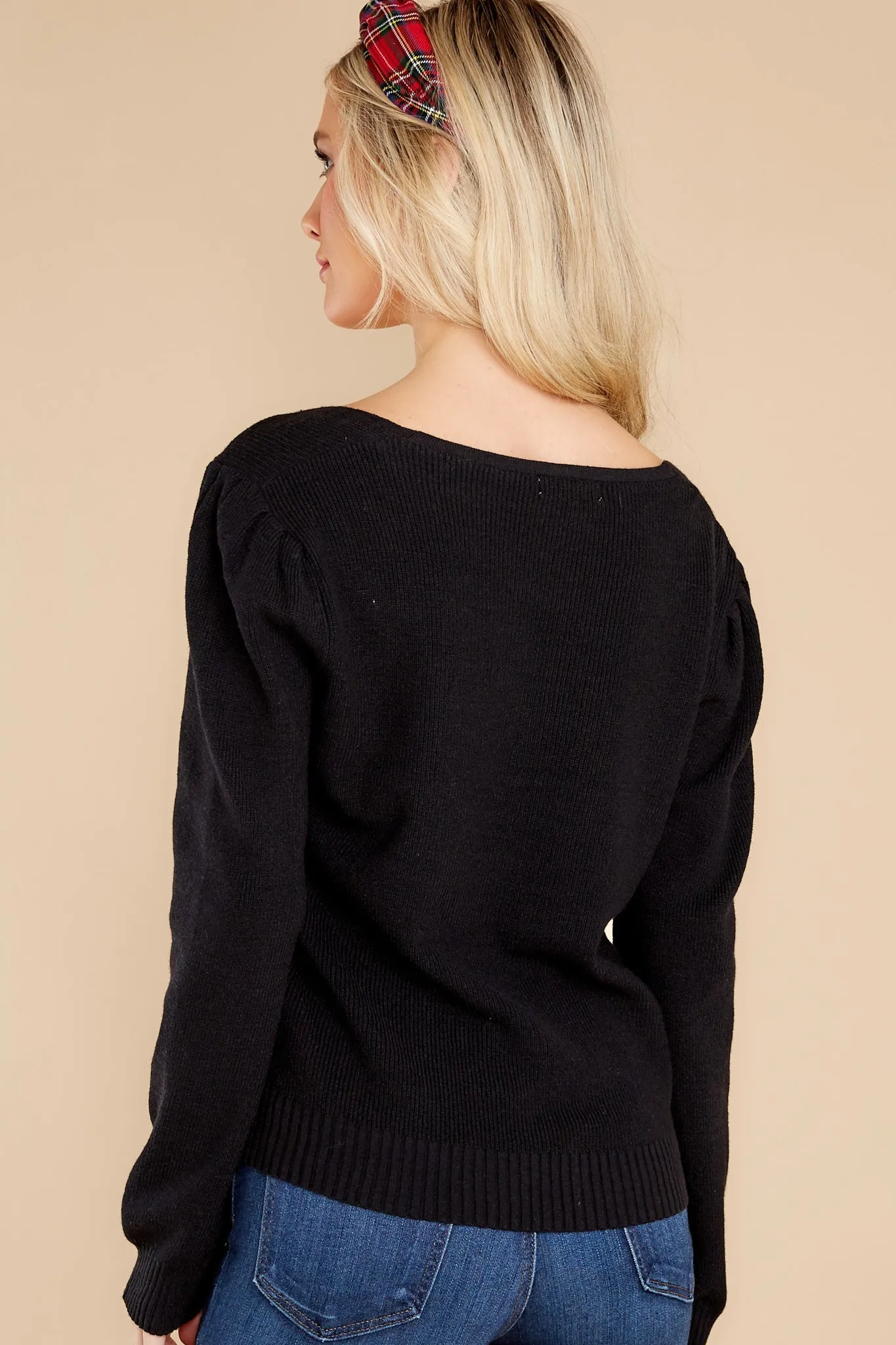 Keep It Stylish Black Crop Sweater