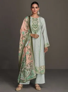 Kesar Pure Pashmina Winter Unstitched Suits Dress Materials for Women