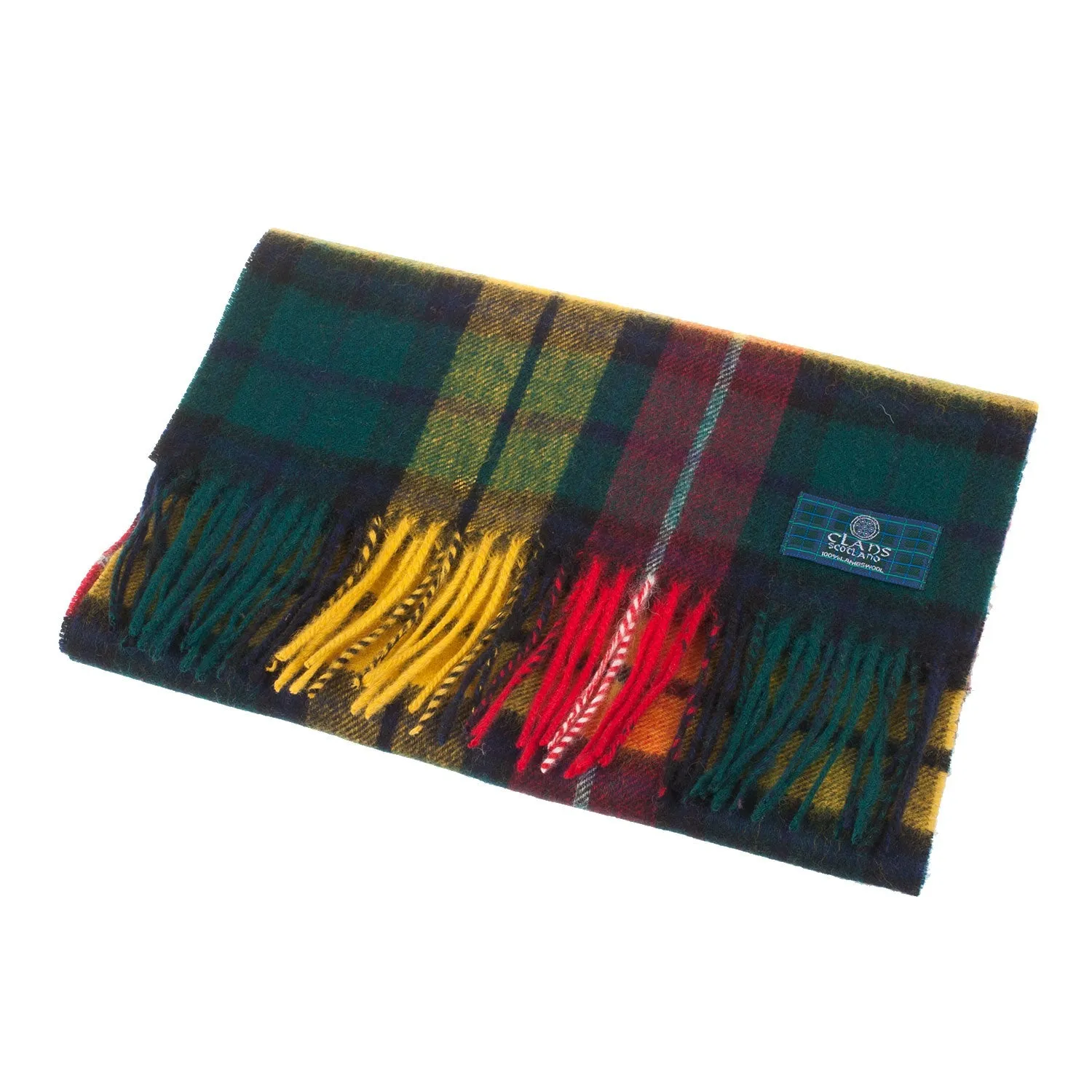 Lambswool Scottish Tartan Clan Scarf  Buchanan Modern