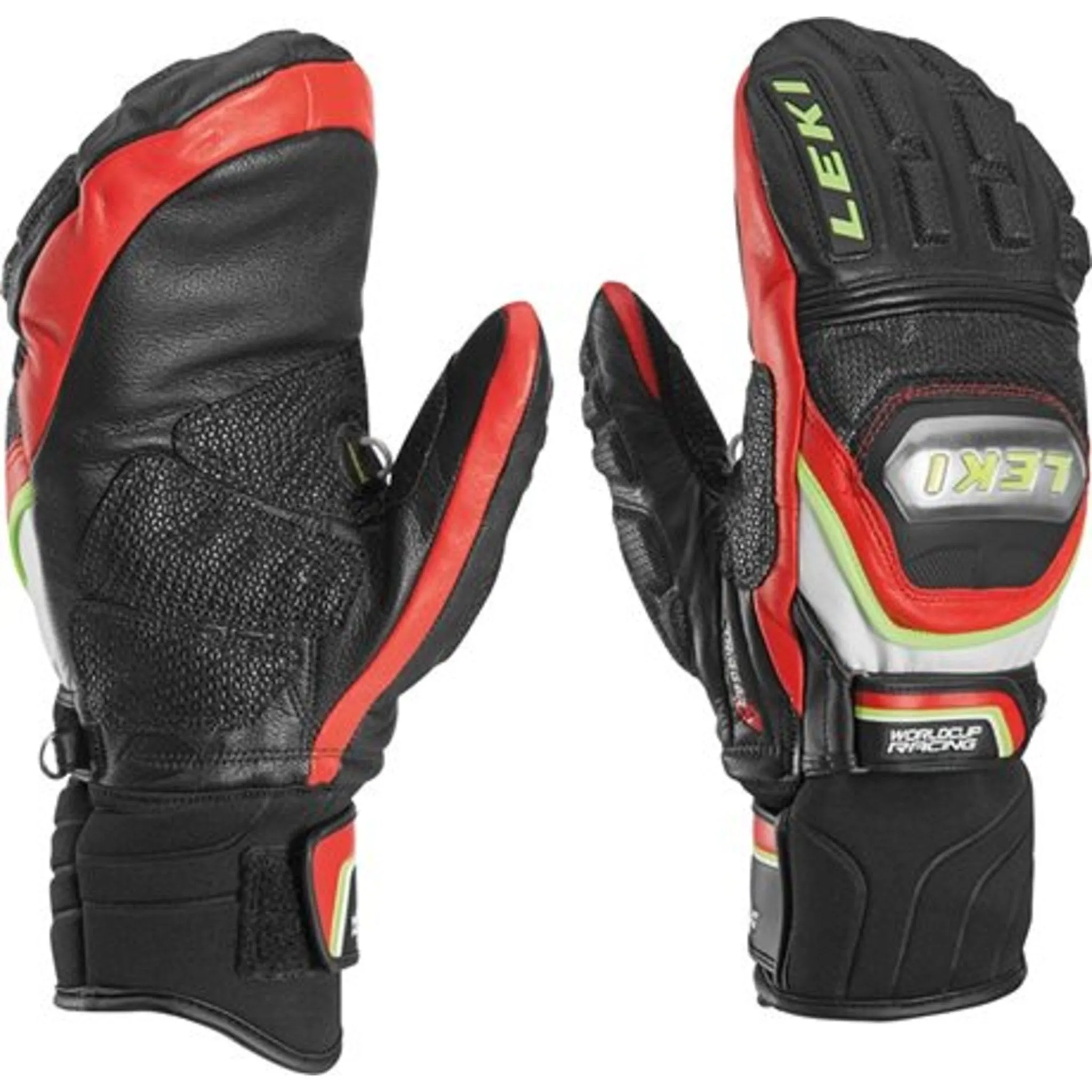 Leki World Cup Racing Ti S Mitten Black/Red/White/Yellow