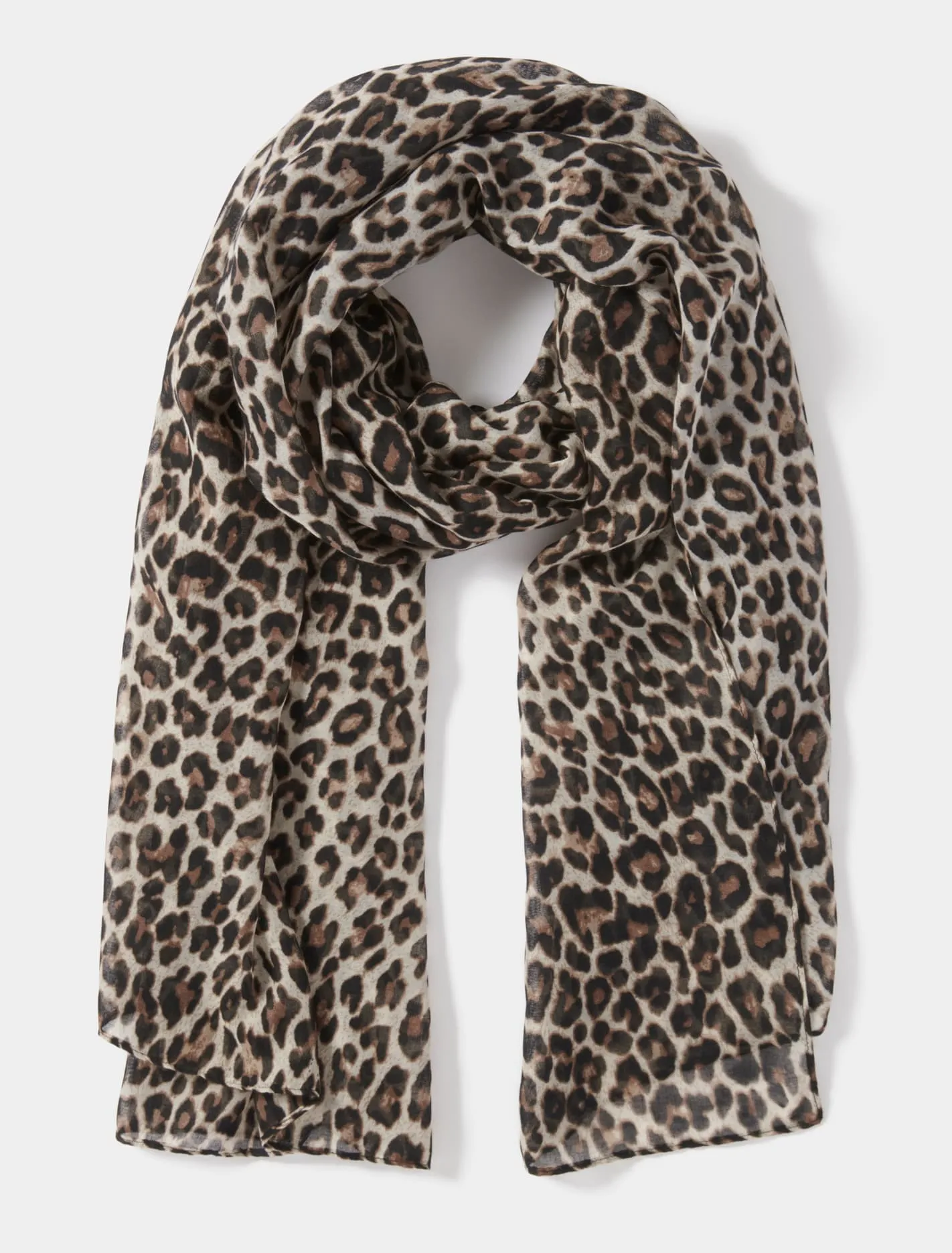 Leo Leopard Print Scarf