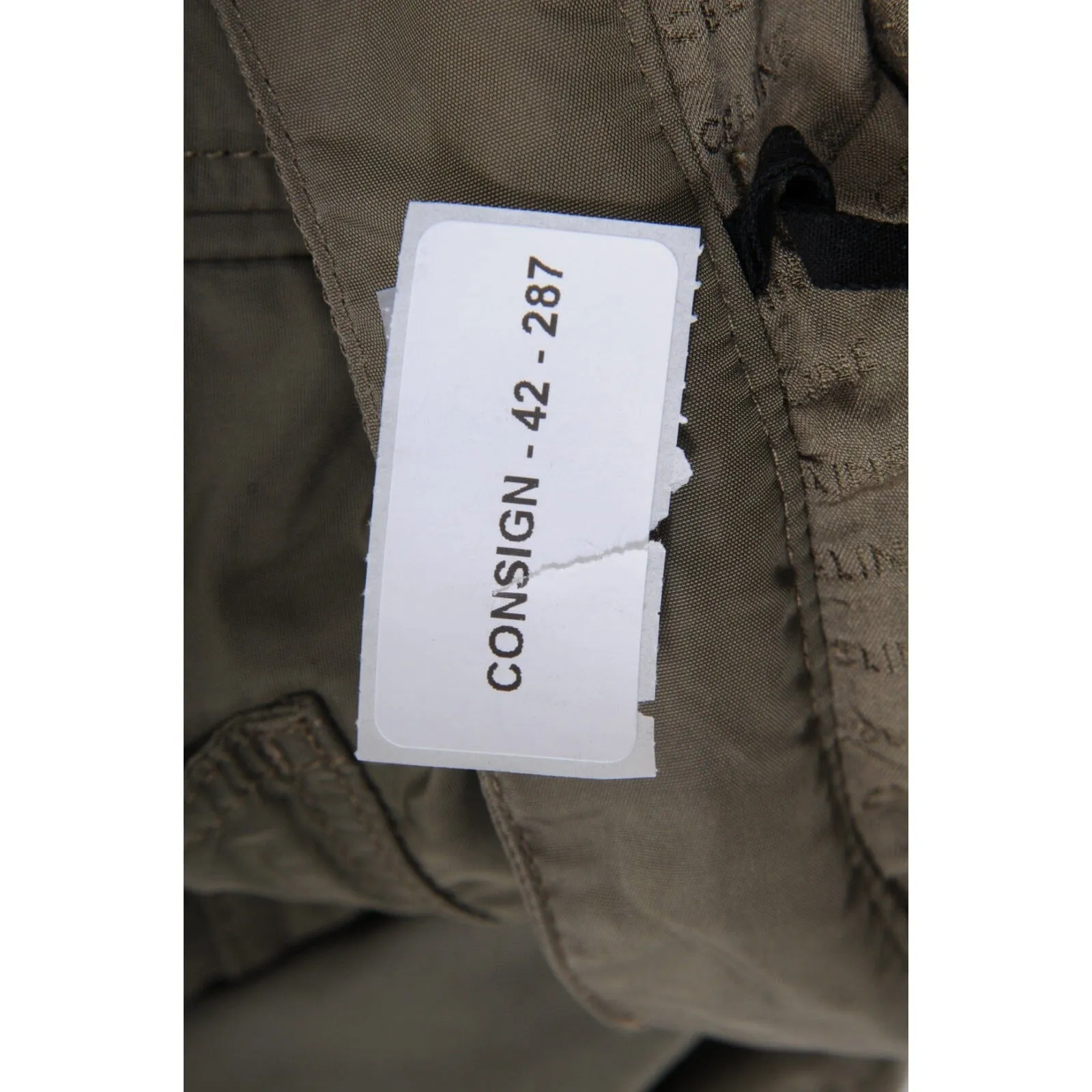 Lightweight Nylon Cargo Pants Olive Green