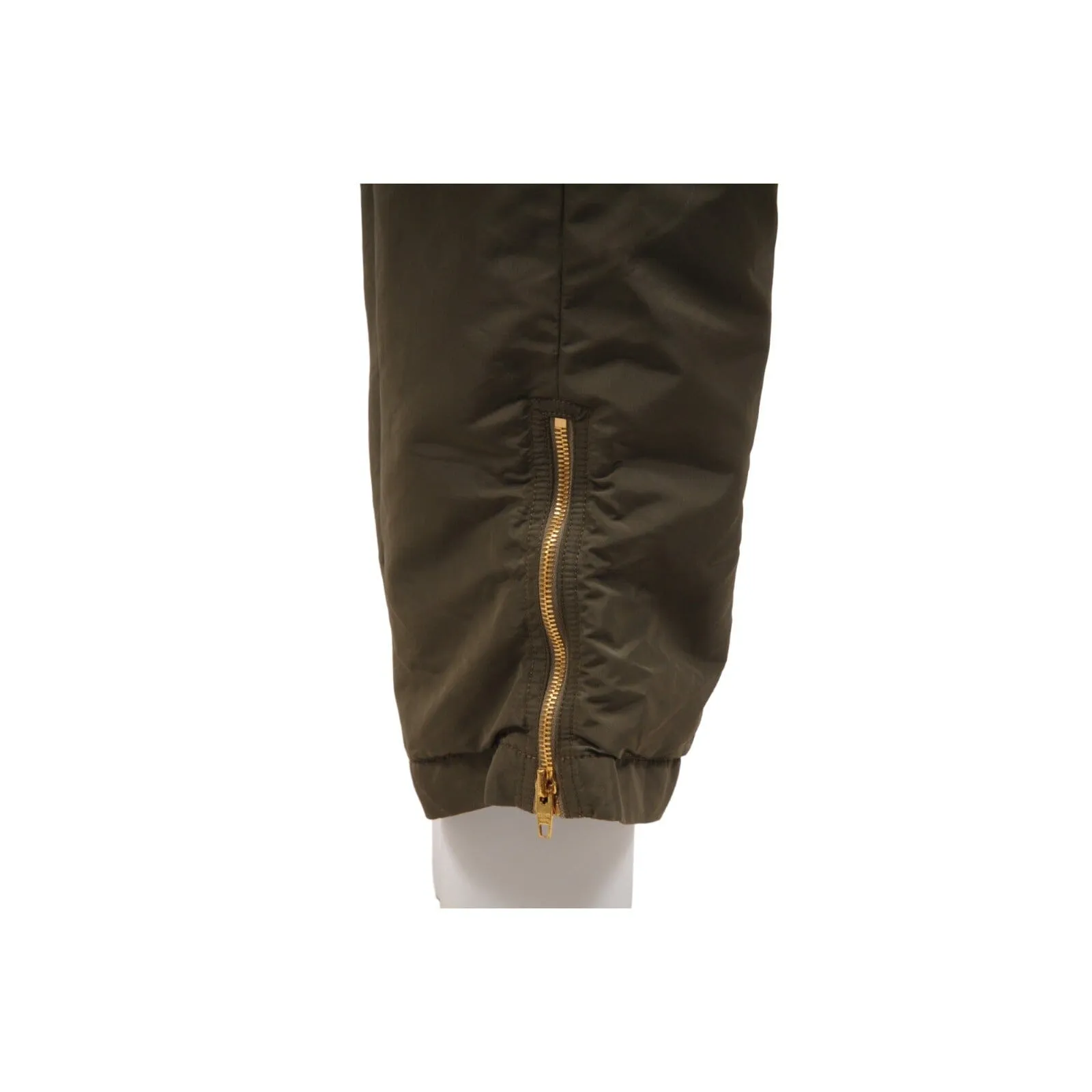 Lightweight Nylon Cargo Pants Olive Green