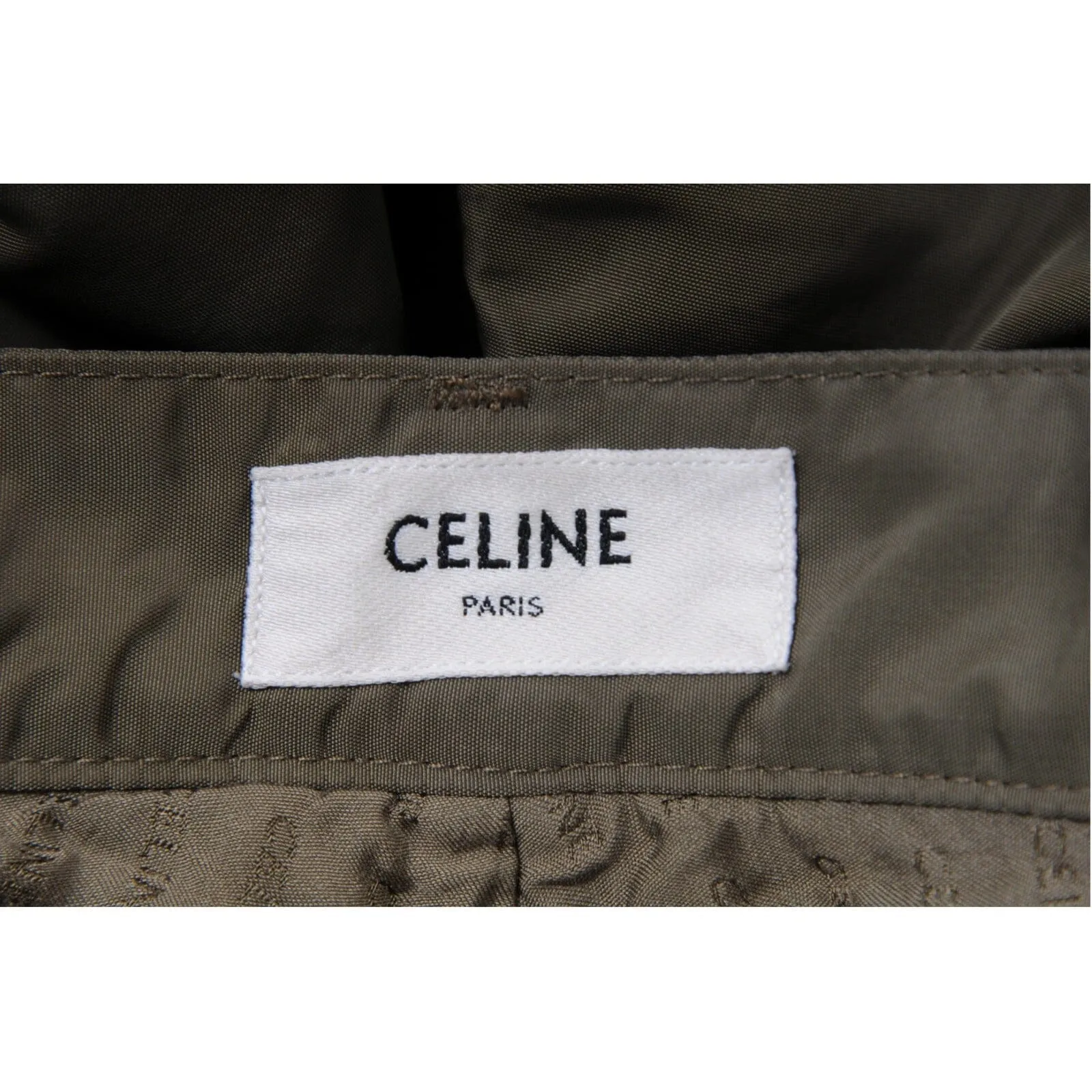 Lightweight Nylon Cargo Pants Olive Green